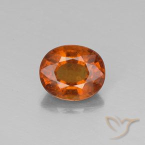 1.56ct Naturale Medium Orange  Granato hessonite, Ovale, VS-SI