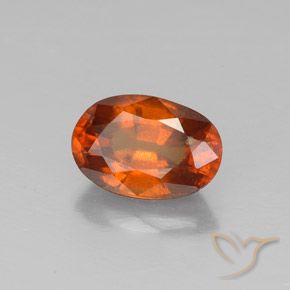 Granato hessonite Medium-Dark Orange  naturale da 1.64 ct, Taglio ovale, VS-SI
