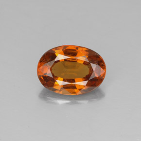 Granato hessonite Arancio cannella naturale da 1.32 ct, Taglio ovale, VS-SI