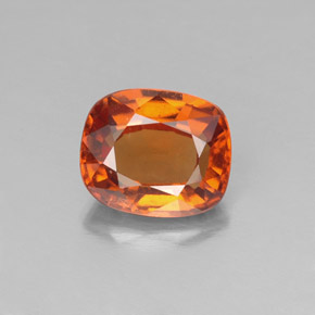 Granato essonite naturale arancione da 1,84 ct, taglio a cuscino, VS-SI