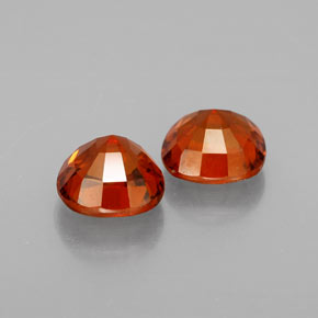 Granato essonite naturale arancione da  ct, taglio a cuscino, VS