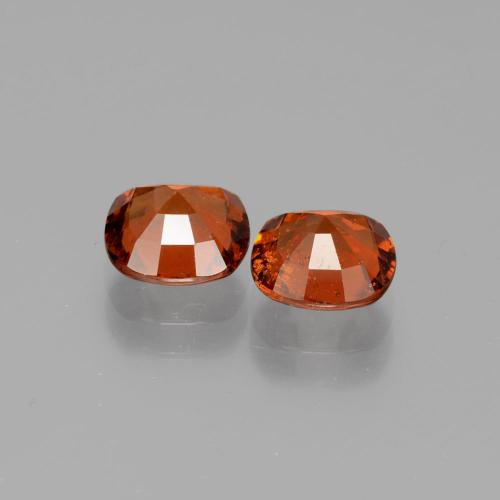 Granato essonite naturale arancione da 3,13 ct, taglio a cuscino, SI