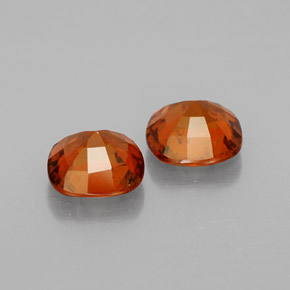 Gemme di Granato hessonite Arancio cannella naturale da  ct, Taglio a cuscino, VS-SI