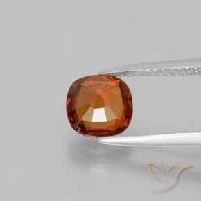 Granato hessonite Arancione rossastra naturale da 1.54 ct, Cuscino, VS