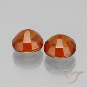 Gemme di Granato hessonite Arancione Ambra naturale da 3.17 ct, Cuscino, SI