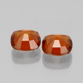 Granato essonite naturale rosso da 3,13 ct, taglio a cuscino, VS-SI