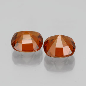 Gemme di Granato hessonite Arancio Medio naturale da 3.01 ct, Taglio a cuscino, VS-SI