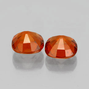 Granato essonite naturale arancione da 3,13 ct, taglio a cuscino, VS-SI