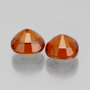 Gemme di Granato hessonite Arancio cannella naturale da 3.53 ct, Taglio a cuscino, VS-SI