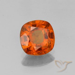Granato hessonite Arancione rossastra naturale da 1.22 ct, Cuscino, SI