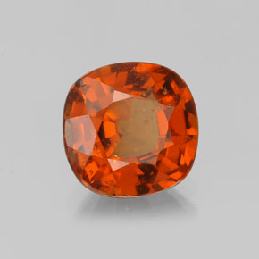 Granato essonite naturale rosso da 1,62 ct, taglio a cuscino, VS-SI