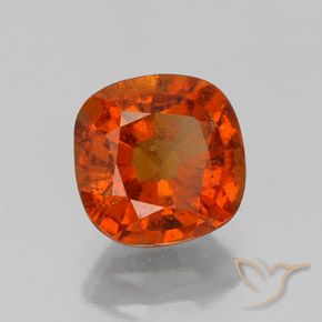 Granato hessonite Arancia Fuoco naturale da 1.72 ct, Cuscino, VS-SI