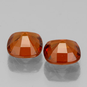 Granato essonite naturale arancione da 1,98 ct, taglio a cuscino, SI
