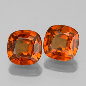 Granato essonite naturale arancione da  ct, taglio a cuscino, VS-SI