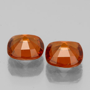 Granato essonite naturale arancione da  ct, taglio a cuscino, VS-SI