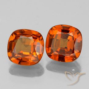 Gemme di Granato hessonite Arancio Medio naturale da 1.72 ct, Cuscino, VS-SI