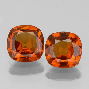 Granato essonite naturale arancione da  ct, taglio a cuscino, VS-SI