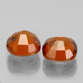 Gemme di Granato hessonite Arancione Ambra naturale da 2.14 ct, Taglio a cuscino, VS-SI