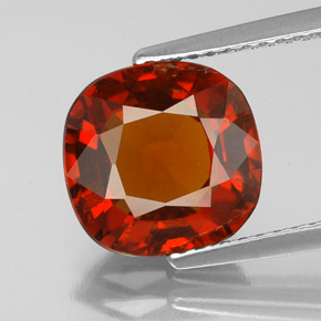 Granato essonite naturale arancione da 3,58 ct, taglio a cuscino, VS-SI