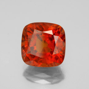 Granato hessonite Arancio cannella naturale da 4.15 ct, Taglio a cuscino, SI