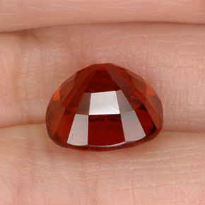 Granato essonite naturale arancione da 5,35 ct, taglio a cuscino, VS-SI