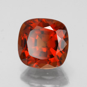 Granato essonite naturale arancione da 2,79 ct, taglio a cuscino, VS