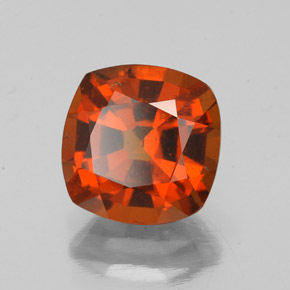 Granato essonite naturale rosso da 2,25 ct, taglio a cuscino, VS-SI