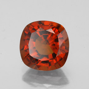 Granato essonite naturale arancione da 2,27 ct, taglio a cuscino, VS-SI