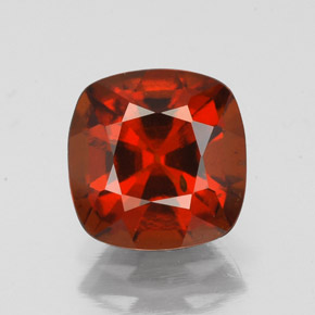 Granato essonite naturale arancione da 2,32 ct, taglio a cuscino, VS-SI