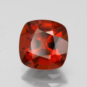 Granato essonite naturale arancione da 2,32 ct, taglio a cuscino, VS-SI