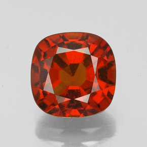 Granato essonite naturale arancione da 2,64 ct, taglio a cuscino, VS