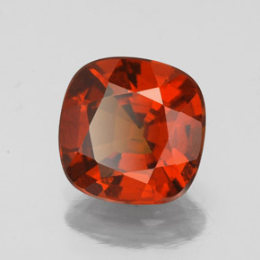 Granato essonite naturale arancione da 2,15 ct, taglio a cuscino, VS