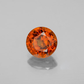 Granato essonite naturale arancione da 1,26 ct, taglio rotondo, VS-SI