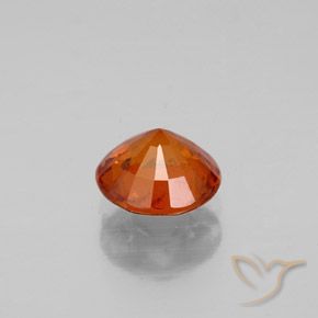 Granato essonite naturale arancione da 1,22 ct, taglio rotondo, SI
