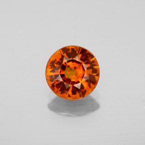 Granato essonite naturale arancione da 1,09 ct, taglio rotondo, VS