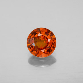 Granato essonite naturale arancione da 1,04 ct, taglio rotondo, VS