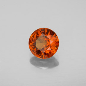 Granato essonite naturale arancione da 1,04 ct, taglio rotondo, VS
