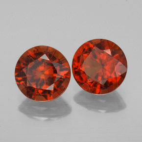 Granato essonite naturale arancione da  ct, taglio rotondo, VS-SI