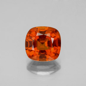 Granato essonite naturale rosso da 2,21 ct, taglio a cuscino, VS-SI