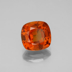 Granato essonite naturale rosso da 2,21 ct, taglio a cuscino, VS-SI
