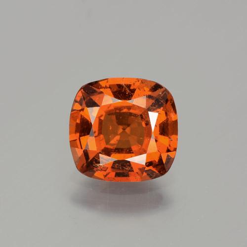 Granato essonite naturale rosso da 1,74 ct, taglio a cuscino, SI