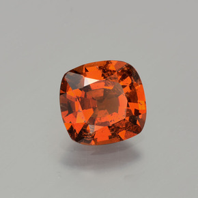 Granato essonite naturale rosso da 1,74 ct, taglio a cuscino, SI