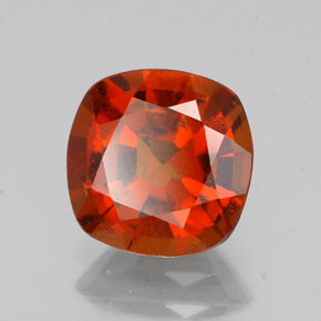 Granato essonite naturale arancione da 2,18 ct, taglio a cuscino, VS-SI