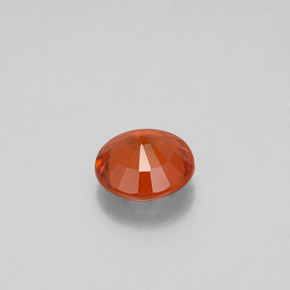 Granato essonite naturale arancione da 0,93 ct, taglio rotondo, VS-SI