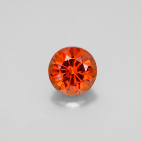 Granato essonite naturale arancione da 1,15 ct, taglio rotondo, VS