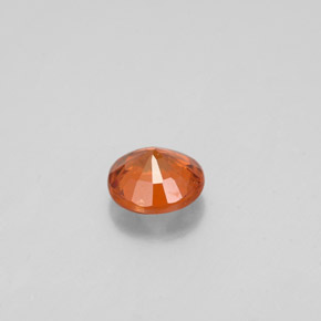Granato essonite naturale arancione da 0,62 ct, taglio rotondo, VS-SI