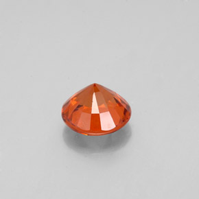 Granato hessonite Arancio caldo naturale da 0.79 ct, Taglio rotondo, VS