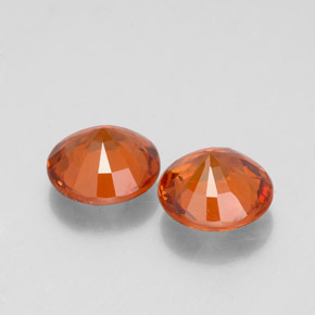 Granato essonite naturale arancione da  ct, taglio rotondo, VS-SI