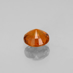 Granato essonite naturale arancione da 0,79 ct, taglio rotondo, VS-SI