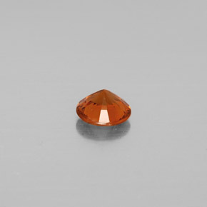 Granato essonite naturale arancione da 0,71 ct, taglio rotondo, VS-SI